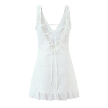 Load image into Gallery viewer, Women Clothing Mesh Embroidered Vest Dress
