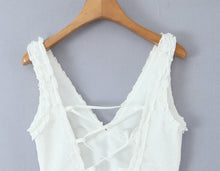 Load image into Gallery viewer, Women Clothing Mesh Embroidered Vest Dress