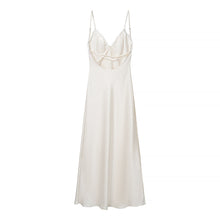 Load image into Gallery viewer, Women Clothing Spring Sexy Lace Stitching Satin Dress
