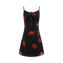 Load image into Gallery viewer, Summer Romantic Atmosphere Vacation Short Printed Waist Controlled Slimming Cami Dress