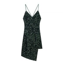 Load image into Gallery viewer, Women Clothing Spring Backless Three Dimensional Cut Strap Dress