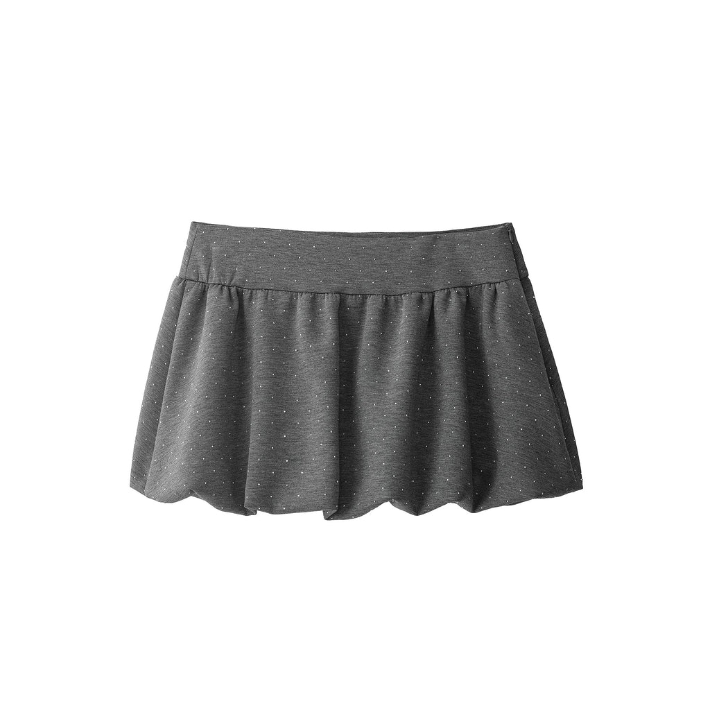 Women Clothing at Spring Concise Gray Flash Point Hooded Jacket with Skirt Two Piece Sets
