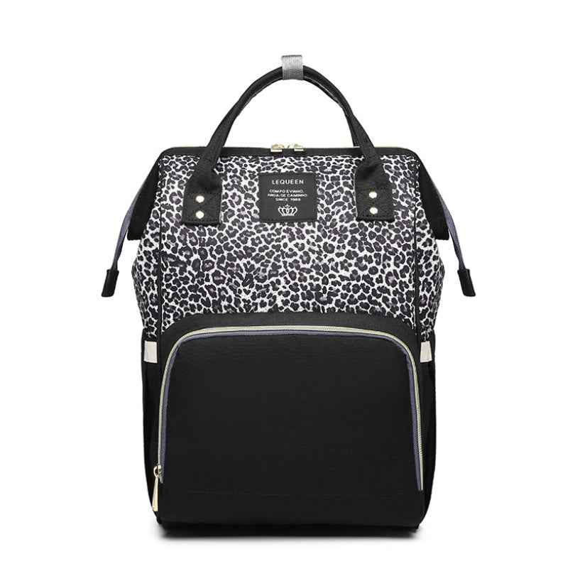 Maternity Diaper Backpack - Large Capacity Waterproof Oxford Nappy Bag with Anti-Theft Pocket & Stroller Straps