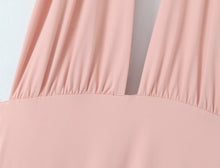 Load image into Gallery viewer, Women Summer Hem Irregular Asymmetric Backless Hanging Collar Dress
