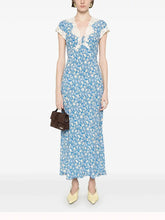 Load image into Gallery viewer, Women Elegant French Retro Elegant Cool Lace Stitching Dress