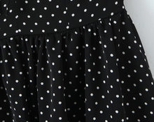 Load image into Gallery viewer, French Flying Sleeve Polka Dot Dress Women Retro Sexy off Shoulder Tube Top Lace up Waist A line Skirt