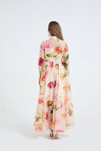 Load image into Gallery viewer, Women Printed Shirt Long Sleeved High Waisted Dress