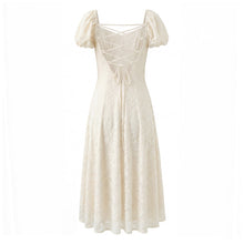 Load image into Gallery viewer, Women Floral Lace up Short Sleeve Dress Spring Summer Sexy Backless Slim Fit Maxi Dress