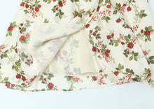 Load image into Gallery viewer, Women Clothing Idyllic Floral Tie Neck Waist Controlled Long Sleeves Stomach Blanket Dress