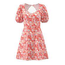 Load image into Gallery viewer, Autumn Winter Women Clothing Waist Controlled Western French Printed Slim Dress