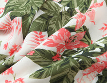 Load image into Gallery viewer, French Floral Printed Sexy Slim Fit Slimming Lace up Bow Suspenders Mid Length Dress