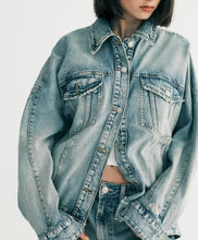 Load image into Gallery viewer, Women Clothing Fashionable Casual Loose Large Board Denim Jacket