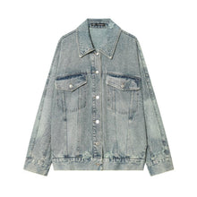Load image into Gallery viewer, Women Clothing Fashionable Casual Loose Large Board Denim Jacket