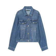 Load image into Gallery viewer, Autumn Winter Women Clothing Design Slimming Fashionable Casual Denim Jacket Coat Women