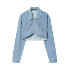 Load image into Gallery viewer, Women Clothing Spring Sexy Short Denim Jacket Coat