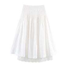 Load image into Gallery viewer, Women Wear Pleated Skirt Women High Waist A line Slimming Elegant Elastic Draping Long Skirt