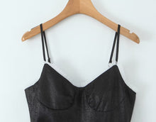 Load image into Gallery viewer, Black Sleeveless Dress Women Summer Design Waist Slimming Cocktail Dress