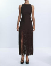 Load image into Gallery viewer, Women Clothing Spring Elegant Lady Slim Sleeveless Tassel Dress