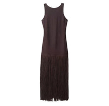 Load image into Gallery viewer, Women Clothing Spring Elegant Lady Slim Sleeveless Tassel Dress
