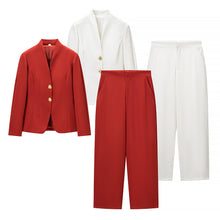 Load image into Gallery viewer, Winter Fashionable Simple Slim Fit Blazer Casual Trousers Suit