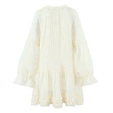 Load image into Gallery viewer, Summer Women Clothing French Gentle Fresh Cute Youth Looking Stringy Selvedge Flare Sleeve Fairy Temperamental Short Dress
