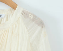 Load image into Gallery viewer, Summer Women Clothing French Gentle Fresh Cute Youth Looking Stringy Selvedge Flare Sleeve Fairy Temperamental Short Dress