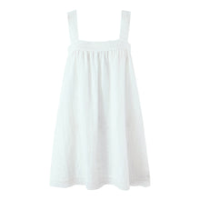 Load image into Gallery viewer, Women Lace Stitching Cami Dress Summer Loose Slimming White Holiday Short Dress