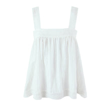 Load image into Gallery viewer, White Lace Sleeveless Shirt Trousers Women Summer Design French Shirt Wide Leg Pants Sets