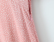 Load image into Gallery viewer, Women Clothing Spring Lace Polka Dot Short Sleeve Dress