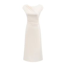 Load image into Gallery viewer, Lightly Mature Cinched Sleeveless Dress Women Simple Graceful Slim-Fit Design Slimming Chic Maxi Dress