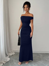 Load image into Gallery viewer, Autumn Winter off the Shoulder off Neck Dress Sexy Elegant Dress Evening Dress Women Clothing