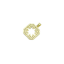 Load image into Gallery viewer, CZ Hollow Out Star On Square tag Charm, Sku#LK928