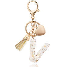 Load image into Gallery viewer, Personalized Heart Shell Letter Pendant Necklace with Tassel - A-Z Initial Charm