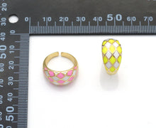 Load image into Gallery viewer, Checkboard Dome Ring, Sku#X361