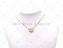 Load image into Gallery viewer, Big CZ Micro Pave Hexagon Pendant, Sku#LK569