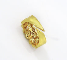 Load image into Gallery viewer, CZ Pave Chunky Chain Link Ring, Sku#B208
