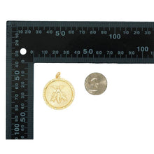 Load image into Gallery viewer, CZ Gold Insect Round Coin Charm, Sku#LK790