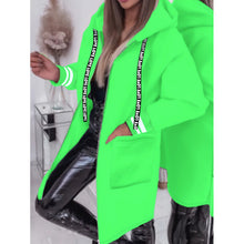 Load image into Gallery viewer, Women'S Elegant Hooded Zip-Up Jacket