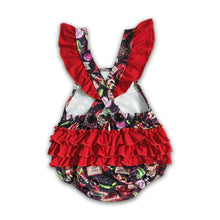 Load image into Gallery viewer, Crawfish print backless bubbles baby girls summer romper