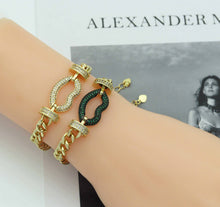 Load image into Gallery viewer, Lip Cuban Link Chain bracelet, sku#CL19