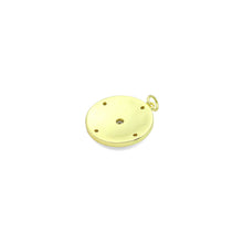Load image into Gallery viewer, Gold Radical Coin with Big CZ Ceter Charm Pendant, Sku#LX701