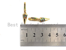 Load image into Gallery viewer, CZ Spike Dangle Earrings, Sku#J67