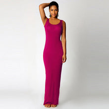 Load image into Gallery viewer, Summer Casual Women Clothing Sexy Vest Maxi Dress Sleeveless Slim Dress