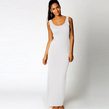 Load image into Gallery viewer, Summer Casual Women Clothing Sexy Vest Maxi Dress Sleeveless Slim Dress