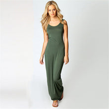 Load image into Gallery viewer, Summer Casual Women Clothing Sexy Vest Maxi Dress Sleeveless Slim Dress
