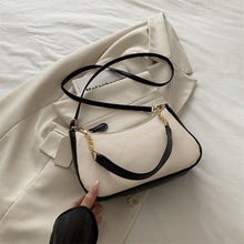 Load image into Gallery viewer, Solid Color Shoulder Bag with Zipper