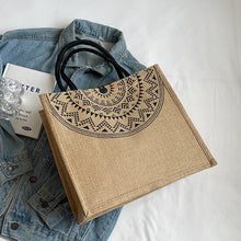 Load image into Gallery viewer, Women's Ethnic Style Tote Bag - Cotton Canvas Shoulder Bag for College &amp; Everyday Use