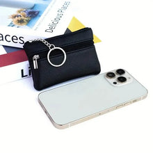 Load image into Gallery viewer, Mini Coin Wallet Purse with Keychain