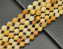 Load image into Gallery viewer, Double Point Yellow Jade Beads, Sku#U1305