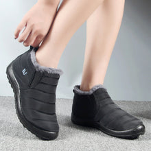 Load image into Gallery viewer, Warm Padded Slip-On Ankle Boots